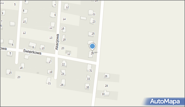 Pławna, Strzelińska, 29, mapa Pławna