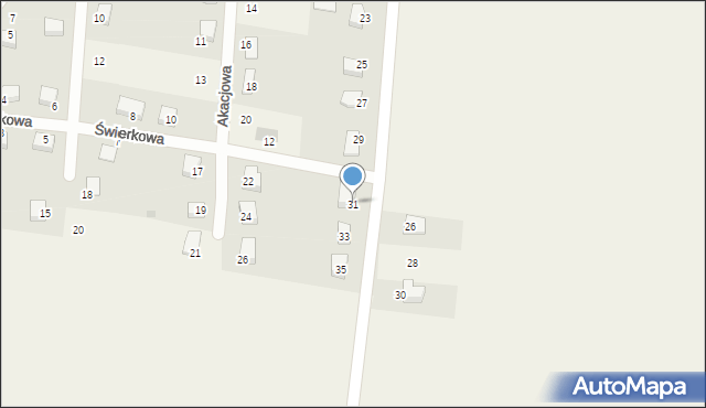 Pławna, Strzelińska, 31, mapa Pławna