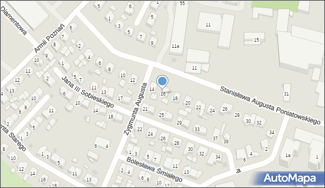 Pleszew, Stanisława Augusta Poniatowskiego, 16, mapa Pleszew