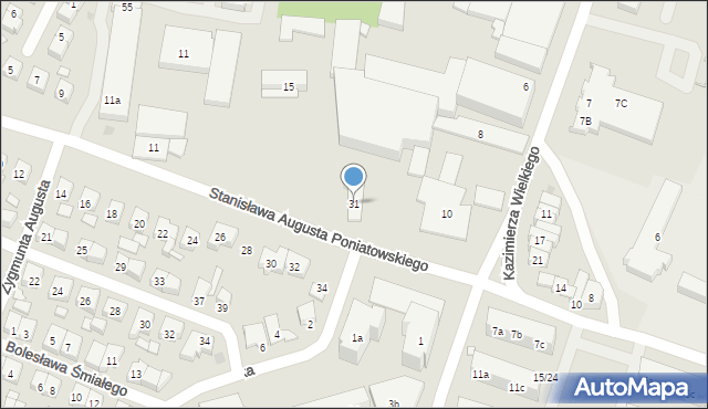 Pleszew, Stanisława Augusta Poniatowskiego, 31, mapa Pleszew