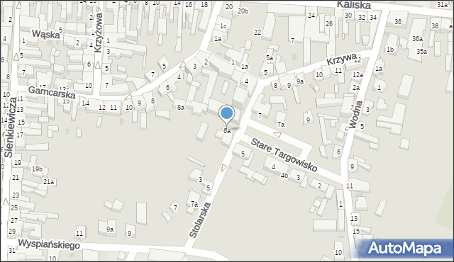 Pleszew, Stare Targowisko, 6a, mapa Pleszew