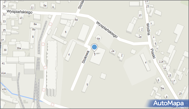 Pleszew, Stołowa, 3, mapa Pleszew