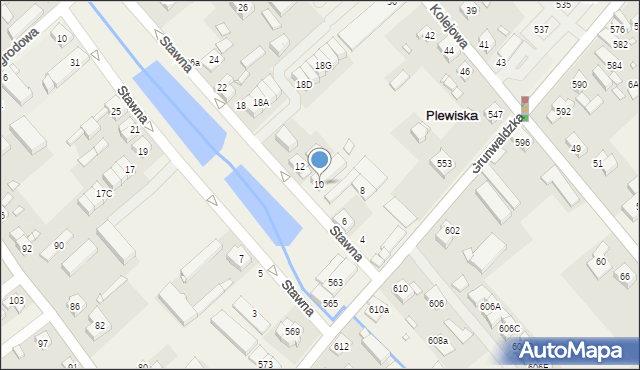 Plewiska, Stawna, 10, mapa Plewiska