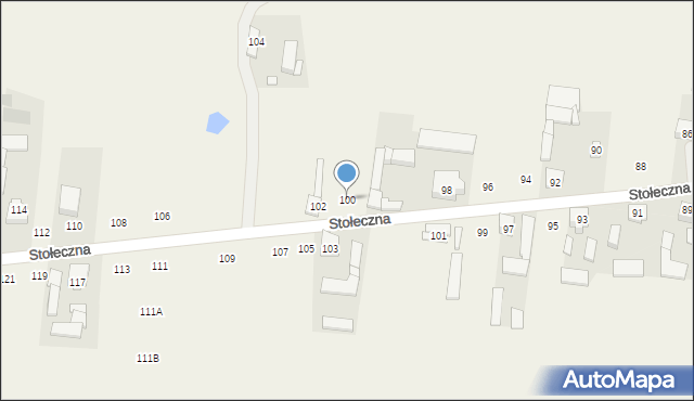 Płochocin, Stołeczna, 100, mapa Płochocin