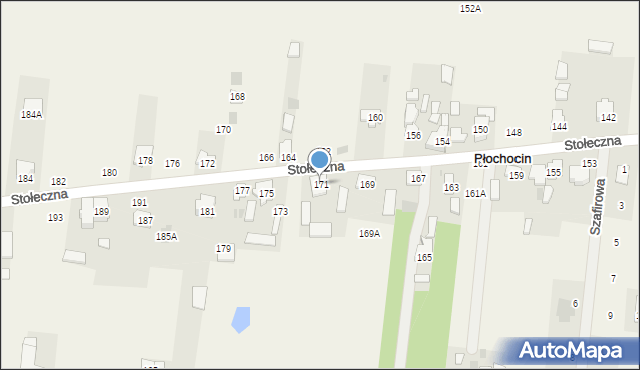 Płochocin, Stołeczna, 171, mapa Płochocin