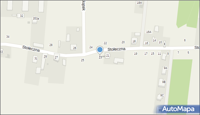 Płochocin, Stołeczna, 23, mapa Płochocin