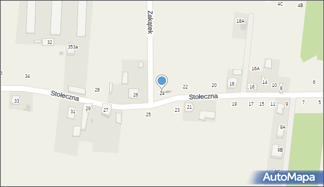Płochocin, Stołeczna, 24, mapa Płochocin