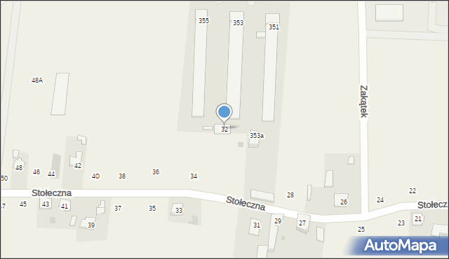 Płochocin, Stołeczna, 32, mapa Płochocin