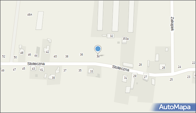 Płochocin, Stołeczna, 34, mapa Płochocin