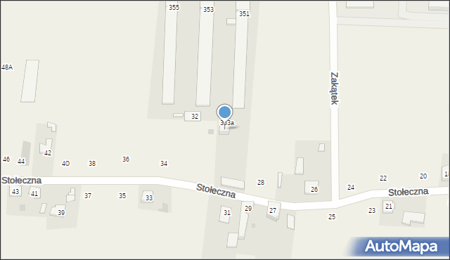 Płochocin, Stołeczna, 353A, mapa Płochocin