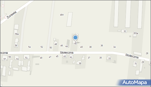 Płochocin, Stołeczna, 42, mapa Płochocin