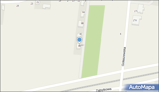 Płochocin, Stołeczna, 9D, mapa Płochocin