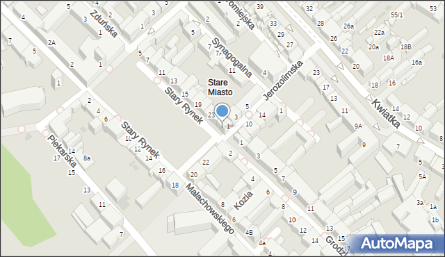 Płock, Stary Rynek, 27, mapa Płock