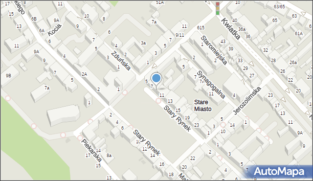 Płock, Stary Rynek, 9, mapa Płock