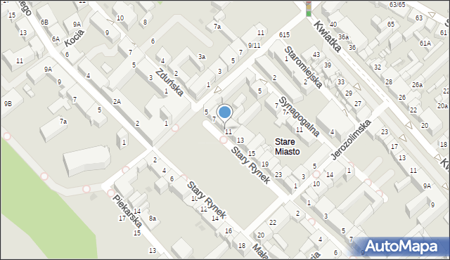 Płock, Stary Rynek, 9l, mapa Płock