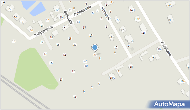 Płońsk, Stokrotki, 21, mapa Płońsk