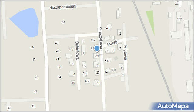 Płońsk, Storczykowa, 29, mapa Płońsk