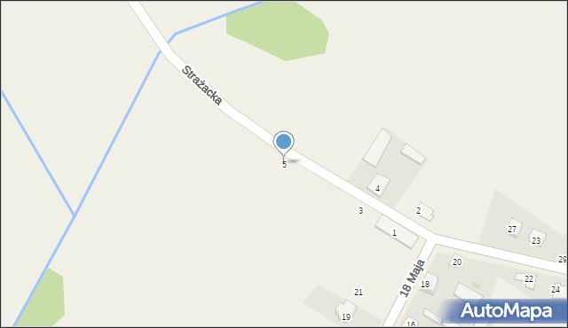 Pniewo, Strażacka, 5, mapa Pniewo