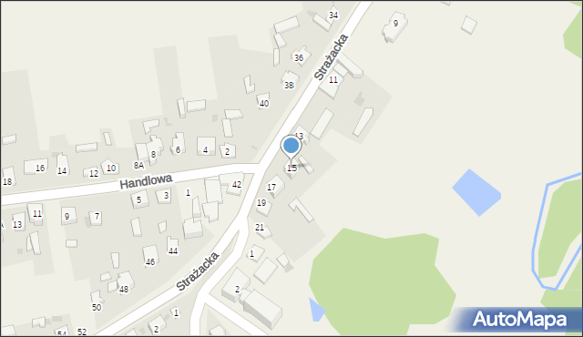 Poczesna, Strażacka, 15, mapa Poczesna