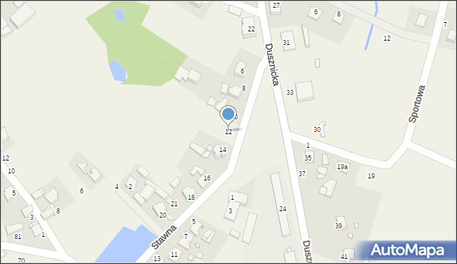 Podrzewie, Stawna, 12, mapa Podrzewie