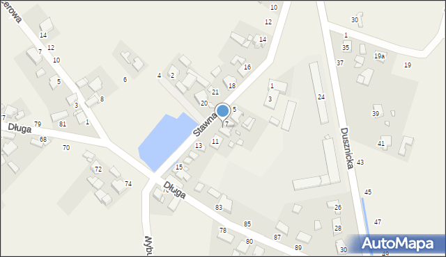 Podrzewie, Stawna, 9, mapa Podrzewie