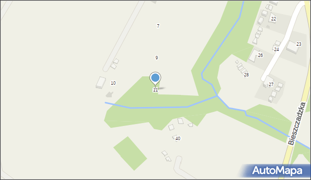 Polańczyk, Stopy Franciszka, ks., 11, mapa Polańczyk