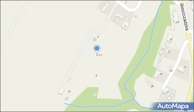 Polańczyk, Stopy Franciszka, ks., 7, mapa Polańczyk