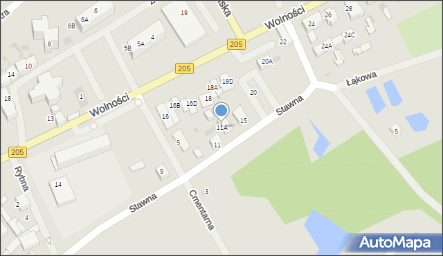 Polanów, Stawna, 11A, mapa Polanów