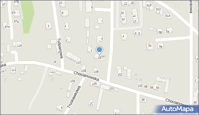 Polkowice, Stokrotkowa, 1A, mapa Polkowice