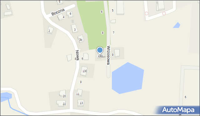 Pomieczyno, Stawisko, 13d, mapa Pomieczyno