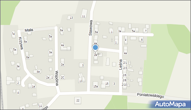 Porajów, Stawowa, 2a, mapa Porajów