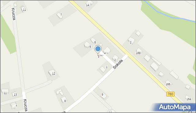 Poręba Żegoty, Storczykowa, 3, mapa Poręba Żegoty