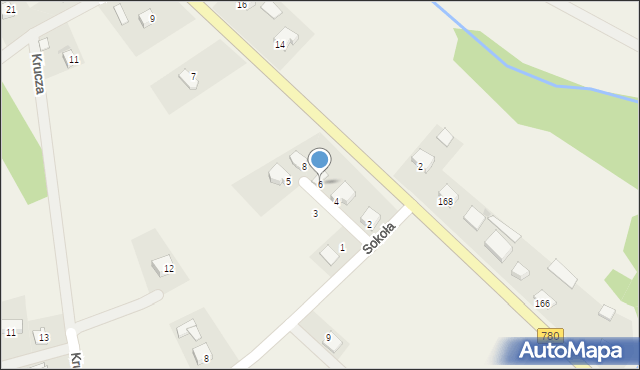 Poręba Żegoty, Storczykowa, 6, mapa Poręba Żegoty