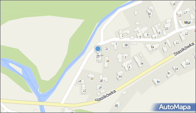 Poronin, Stasikówka, 2D, mapa Poronin