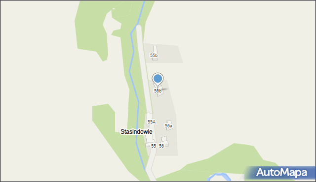 Poronin, Stasikówka, 56b, mapa Poronin