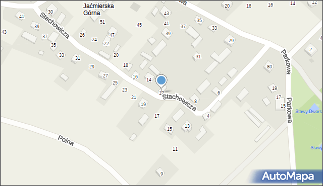 Posada Jaćmierska, Stachowicza Józefa, 12, mapa Posada Jaćmierska