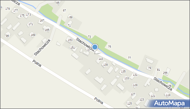 Posada Jaćmierska, Stachowicza Józefa, 145, mapa Posada Jaćmierska