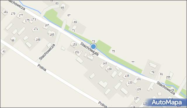 Posada Jaćmierska, Stachowicza Józefa, 147, mapa Posada Jaćmierska