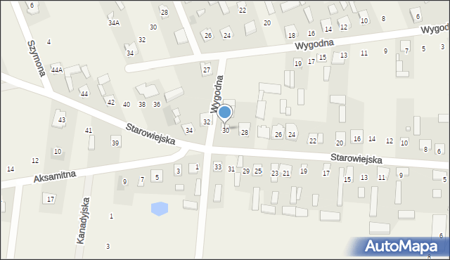 Postoliska, Starowiejska, 30, mapa Postoliska