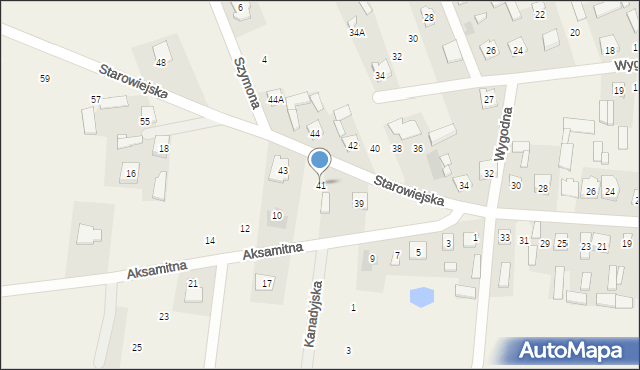 Postoliska, Starowiejska, 41, mapa Postoliska