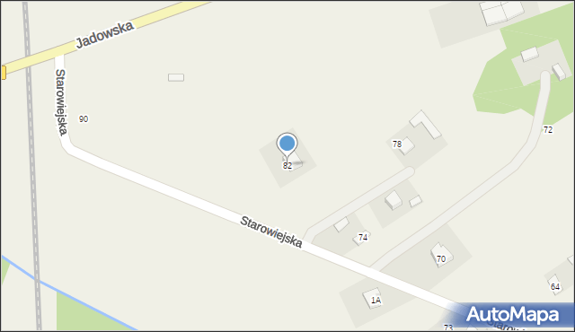 Postoliska, Starowiejska, 82, mapa Postoliska