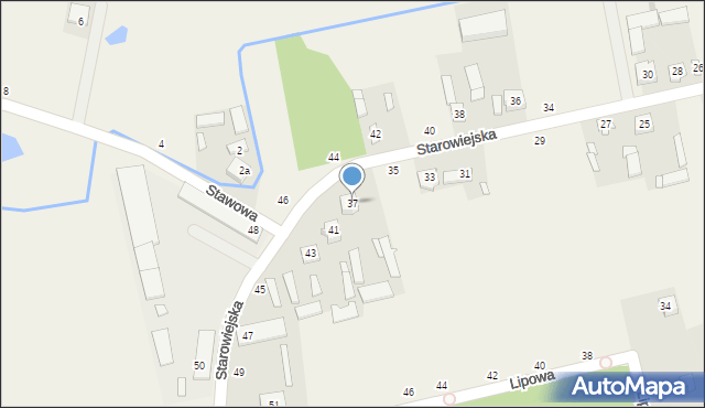 Potworów, Starowiejska, 37, mapa Potworów