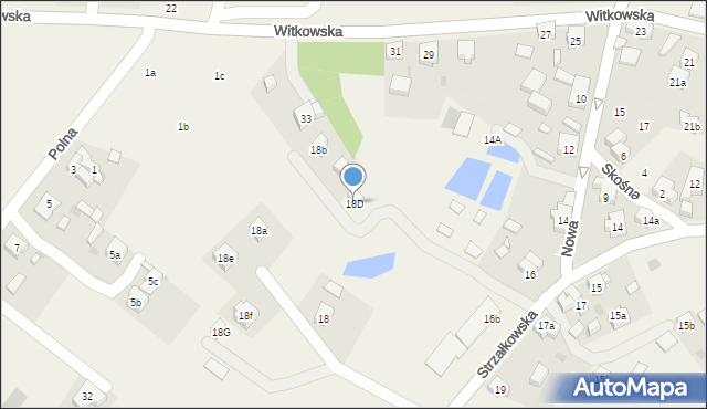 Powidz, Strzałkowska, 18D, mapa Powidz