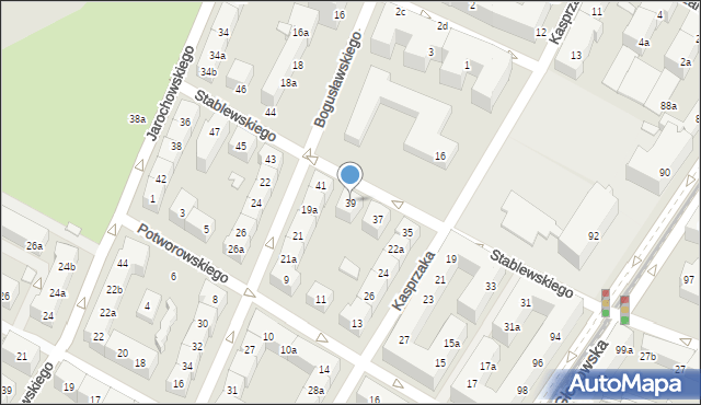Poznań, Stablewskiego Floriana, 39, mapa Poznania