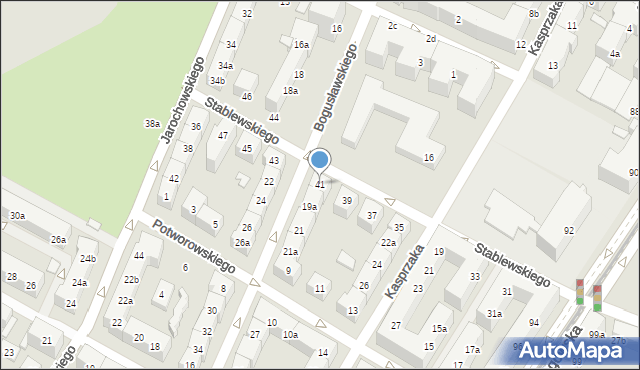 Poznań, Stablewskiego Floriana, 41, mapa Poznania