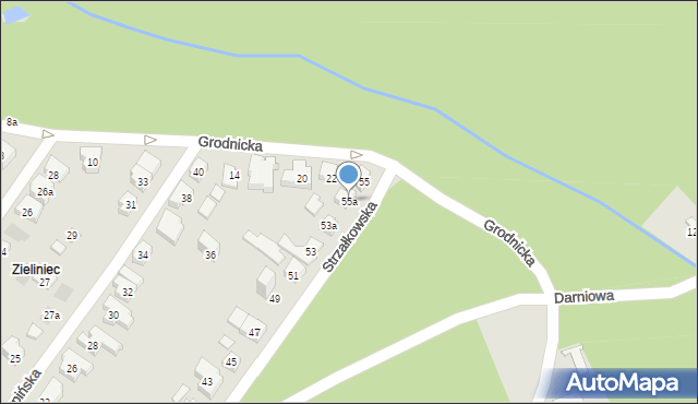 Poznań, Strzałkowska, 55a, mapa Poznania