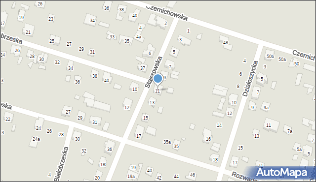 Poznań, Staszowska, 11, mapa Poznania