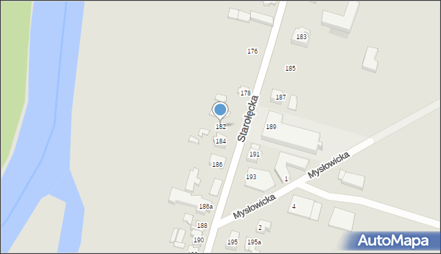 Poznań, Starołęcka, 182, mapa Poznania