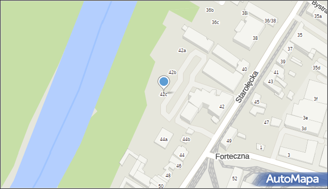 Poznań, Starołęcka, 42c, mapa Poznania