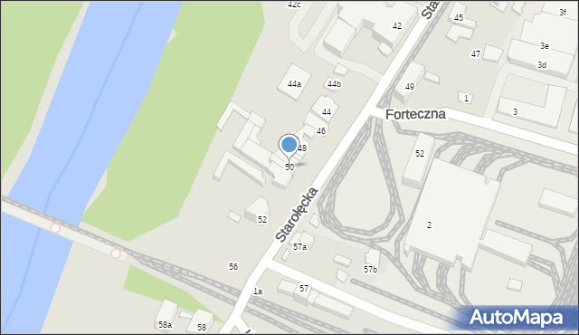 Poznań, Starołęcka, 50, mapa Poznania